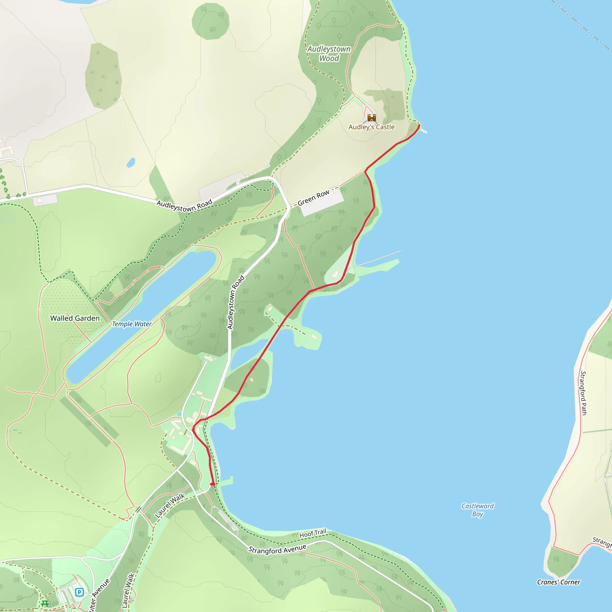 Shore Trail at Castle Ward mobile static map