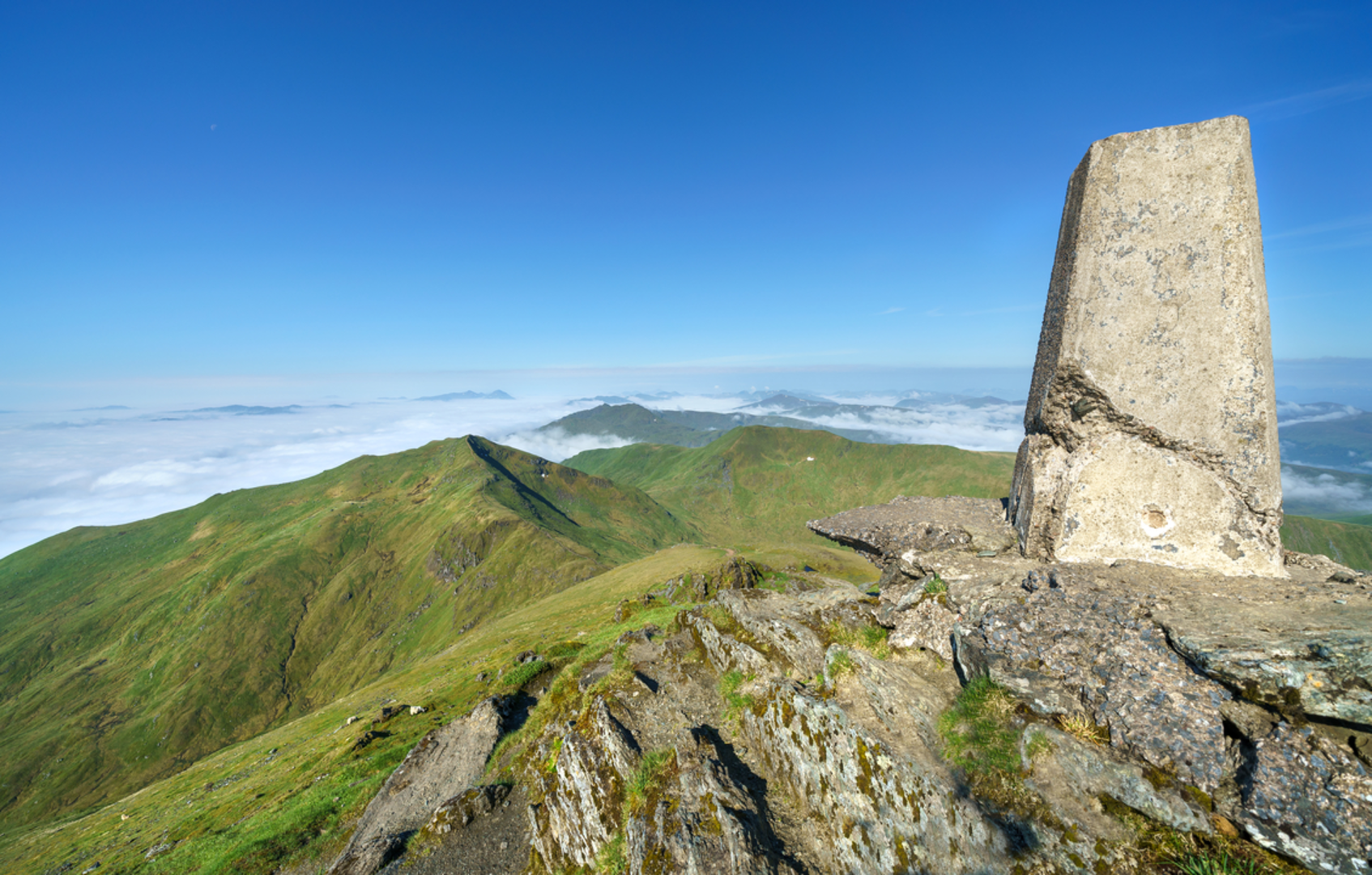 An image depicting the trail Meall Nan Tarmachan and its surrounding area.