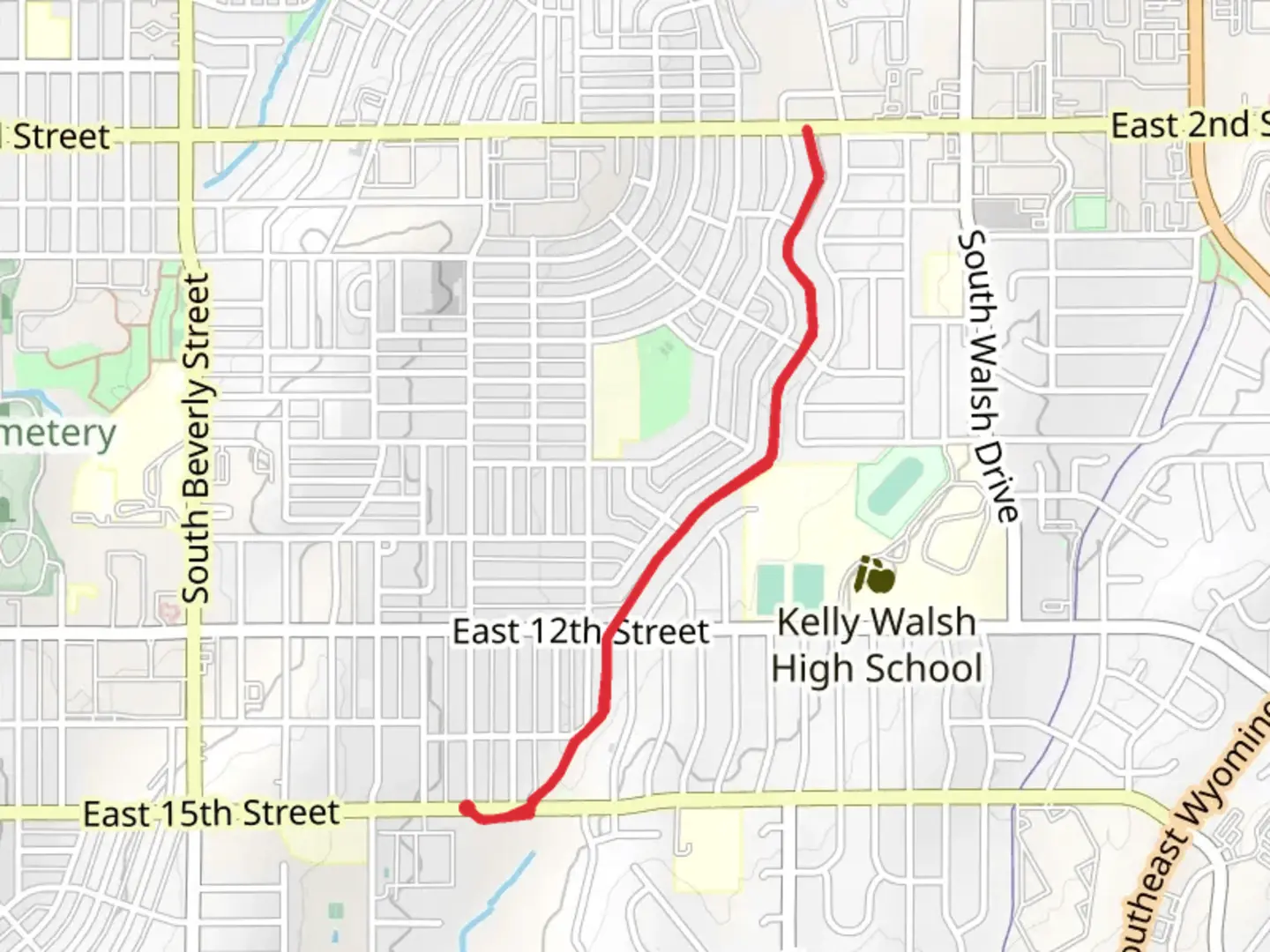 An image depicting the trail Sage Creek Path and its surrounding area.