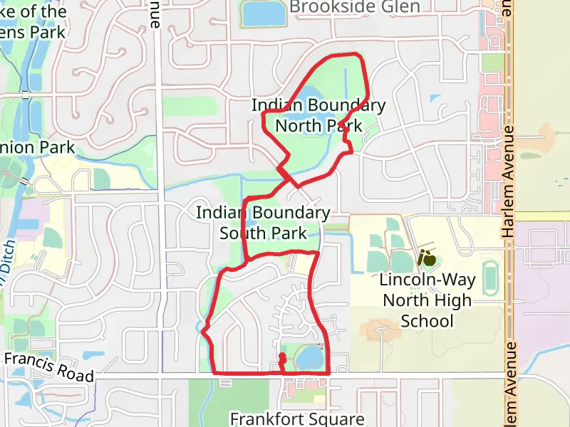 Kingston Park, Indian Boundary North and South Park Loop