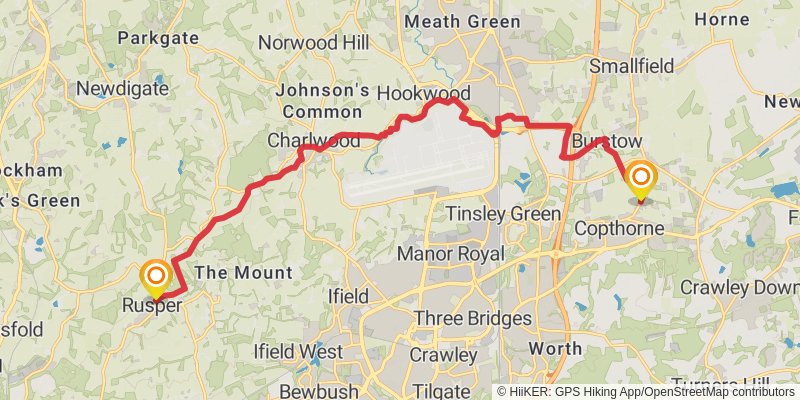 Sussex Border Path stage 6 Map