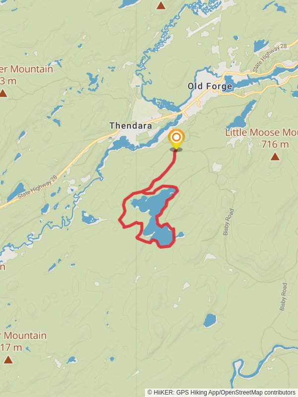 Nicks Lake from Bisby Road mobile static map
