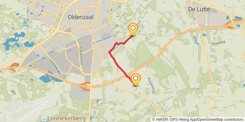 Overijssels Havezatenpad alt 1 Map