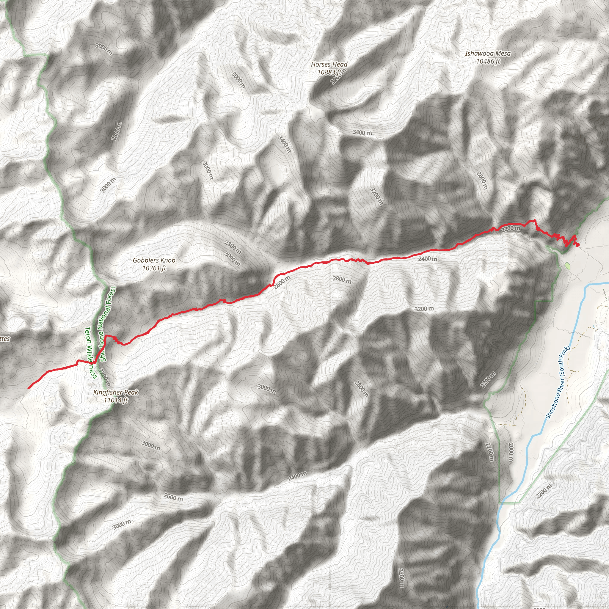 Deer Creek Trail mobile static map