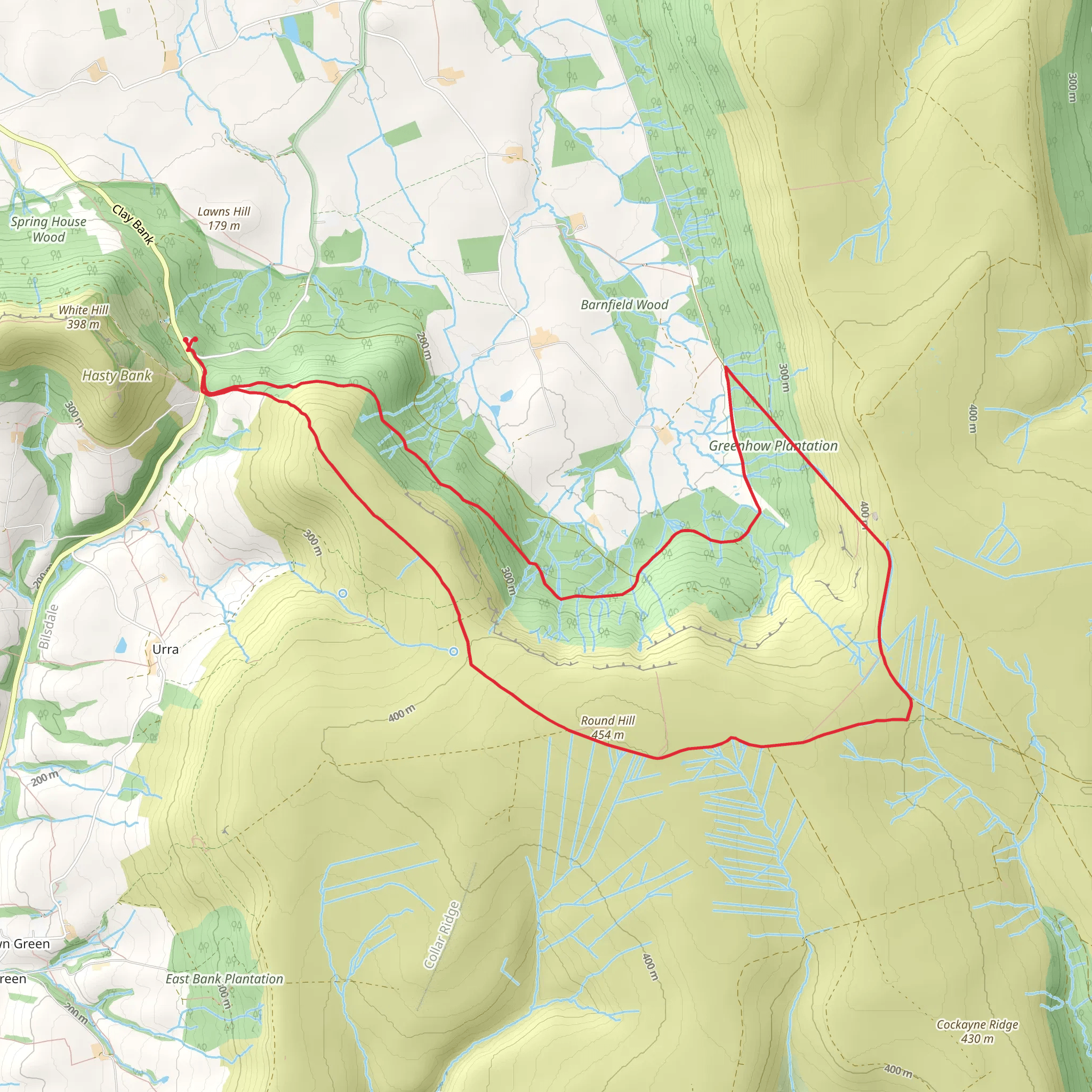 Circular route via Ingleby incline. mobile static map