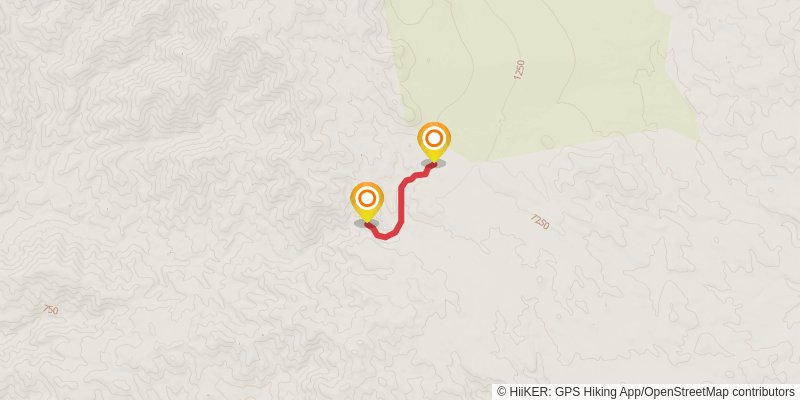 Berdoo Canyon Road Trail stage 2 Map