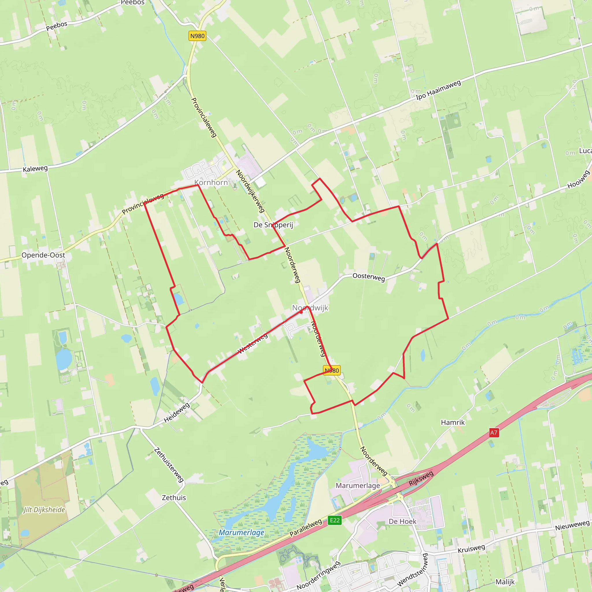 Wester Weg and Noorder Weg mobile static map