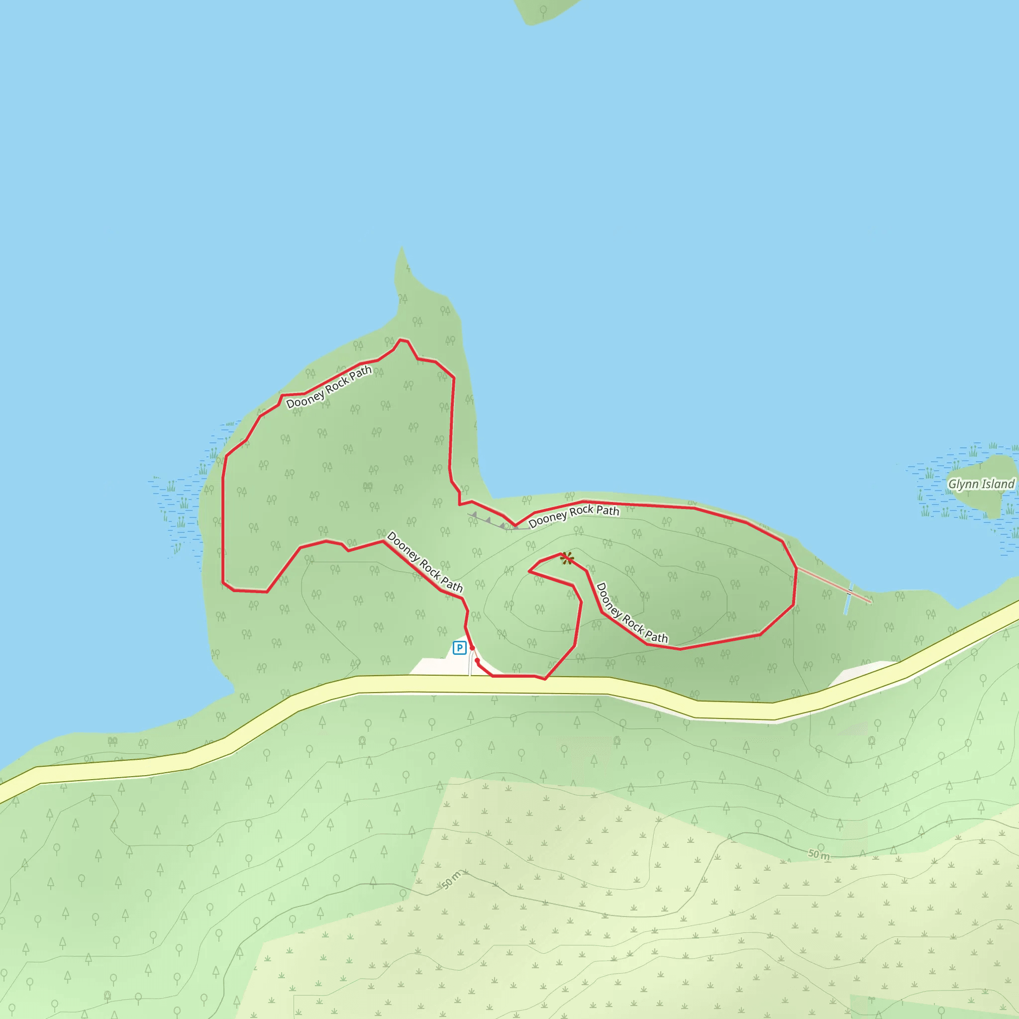 Dooney Rock - Nature Trail mobile static map