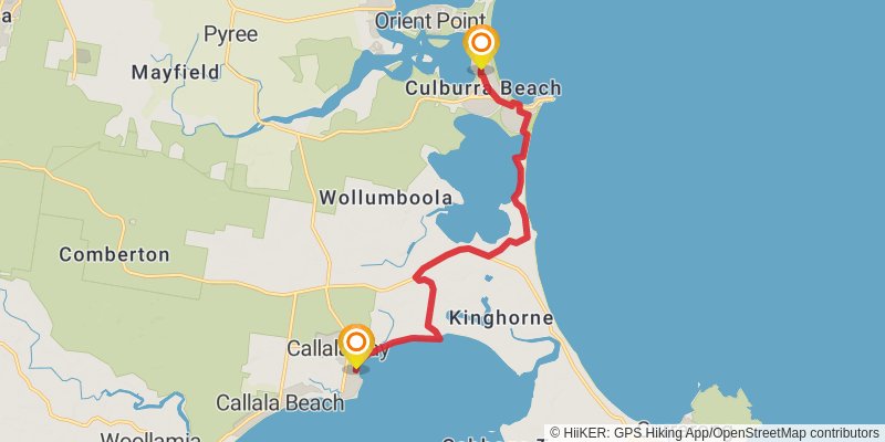 The Great South Coast Walk stage 9 Map