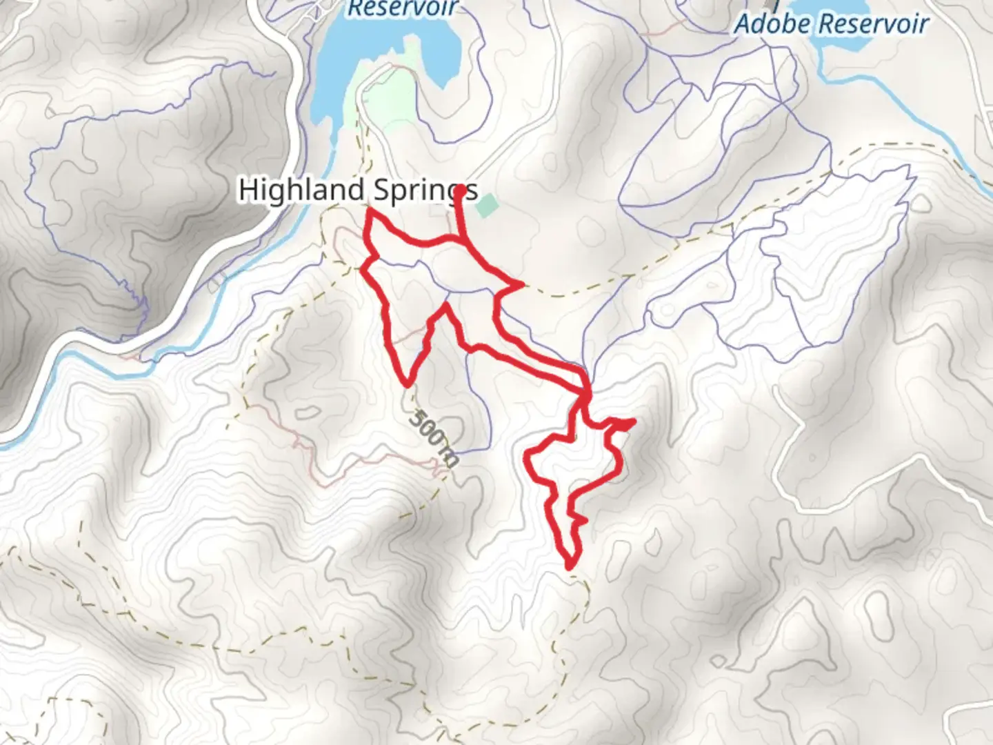 An image depicting the trail Jackass and Puppydog Loop and its surrounding area.