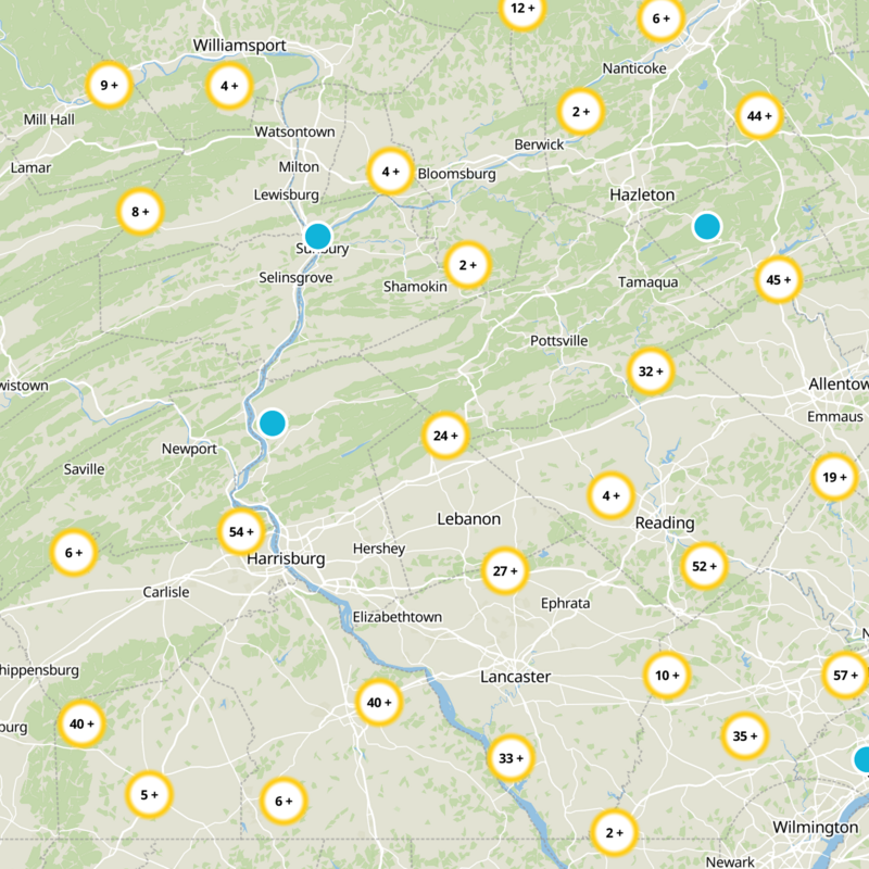 Lebanon County Static Map