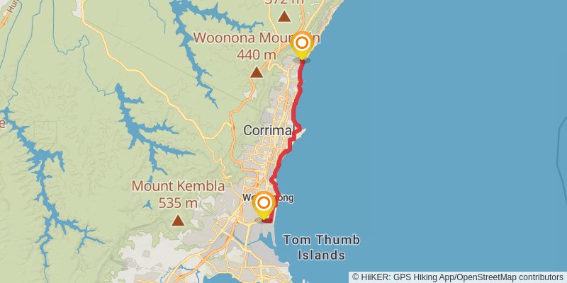 The Great South Coast Walk stage 4 Map