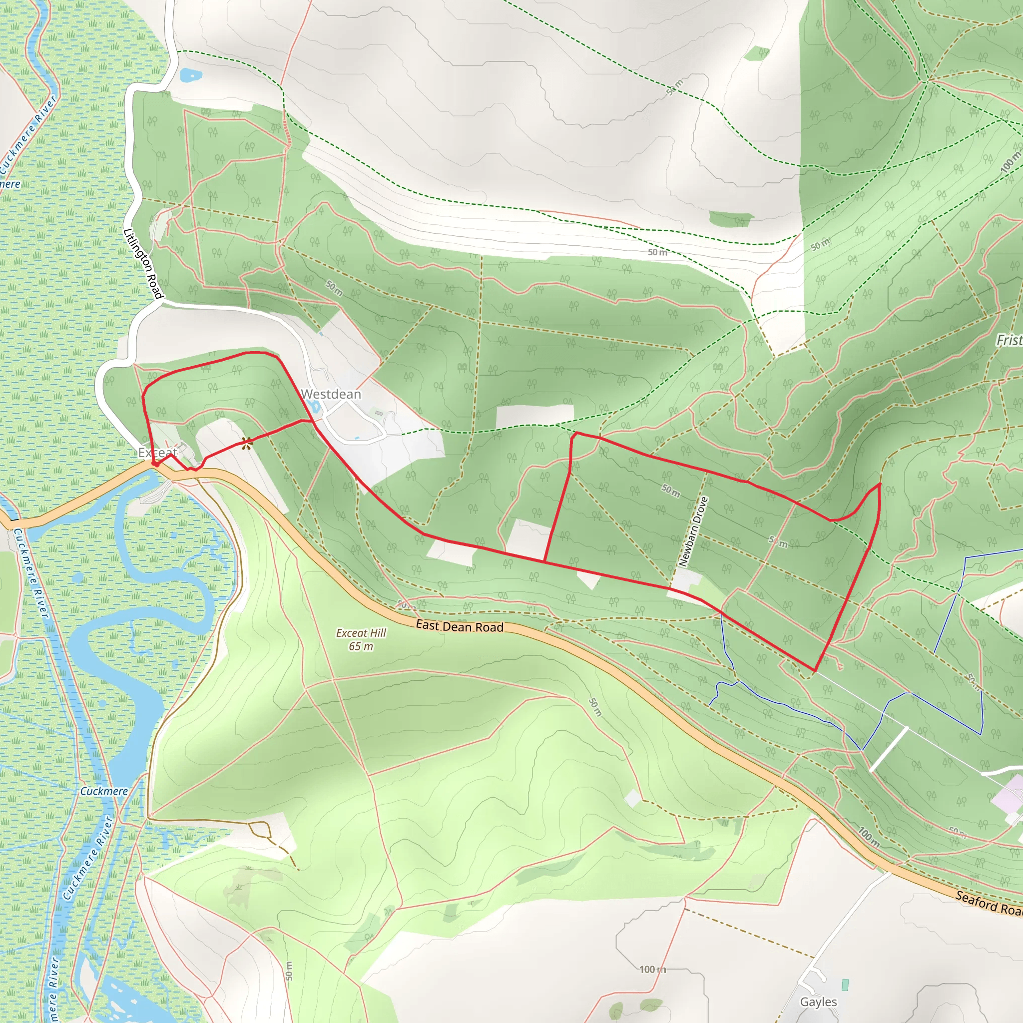 Westden Loop mobile static map