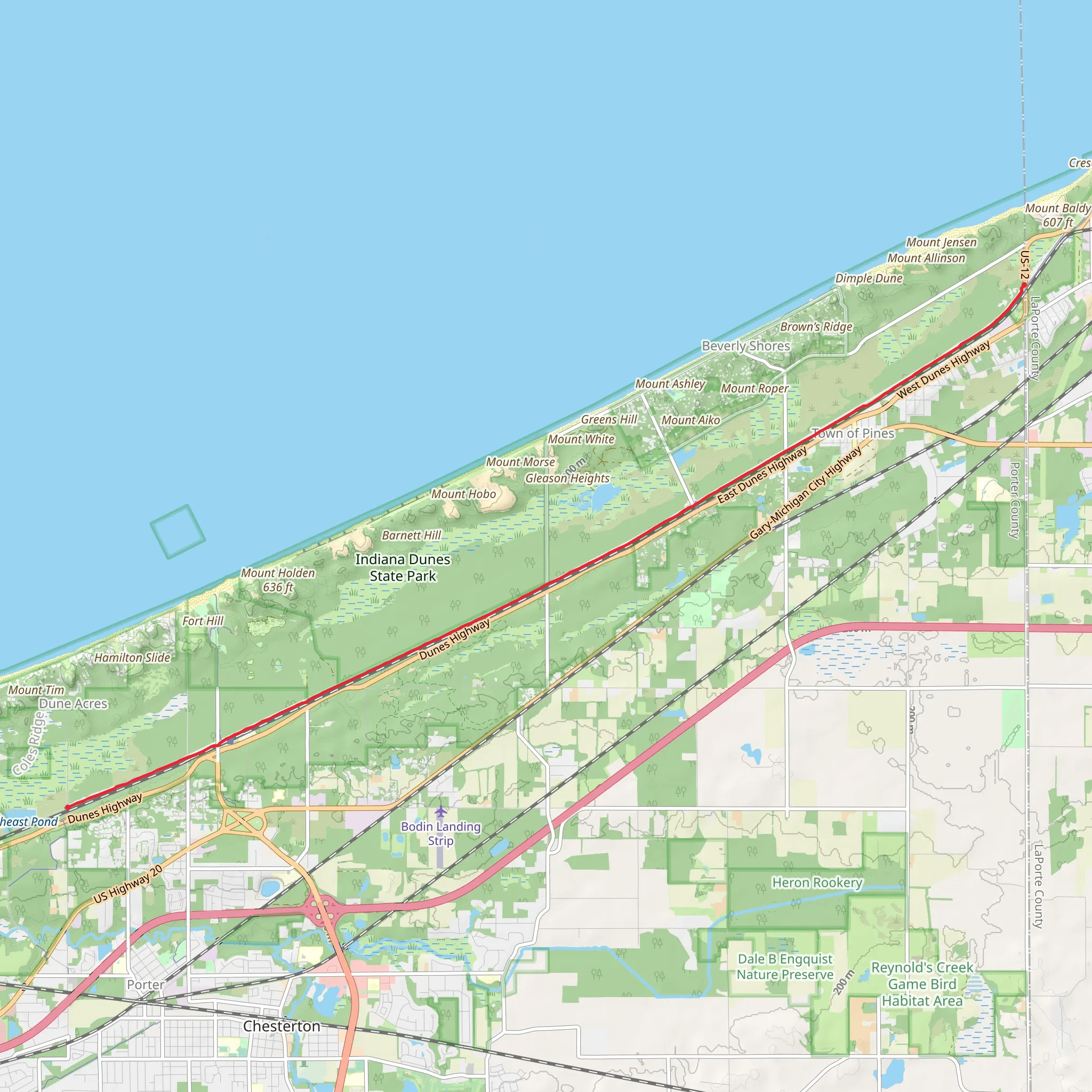 Calumet Trail mobile static map