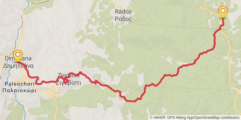Menalon Trail stage 2 Map