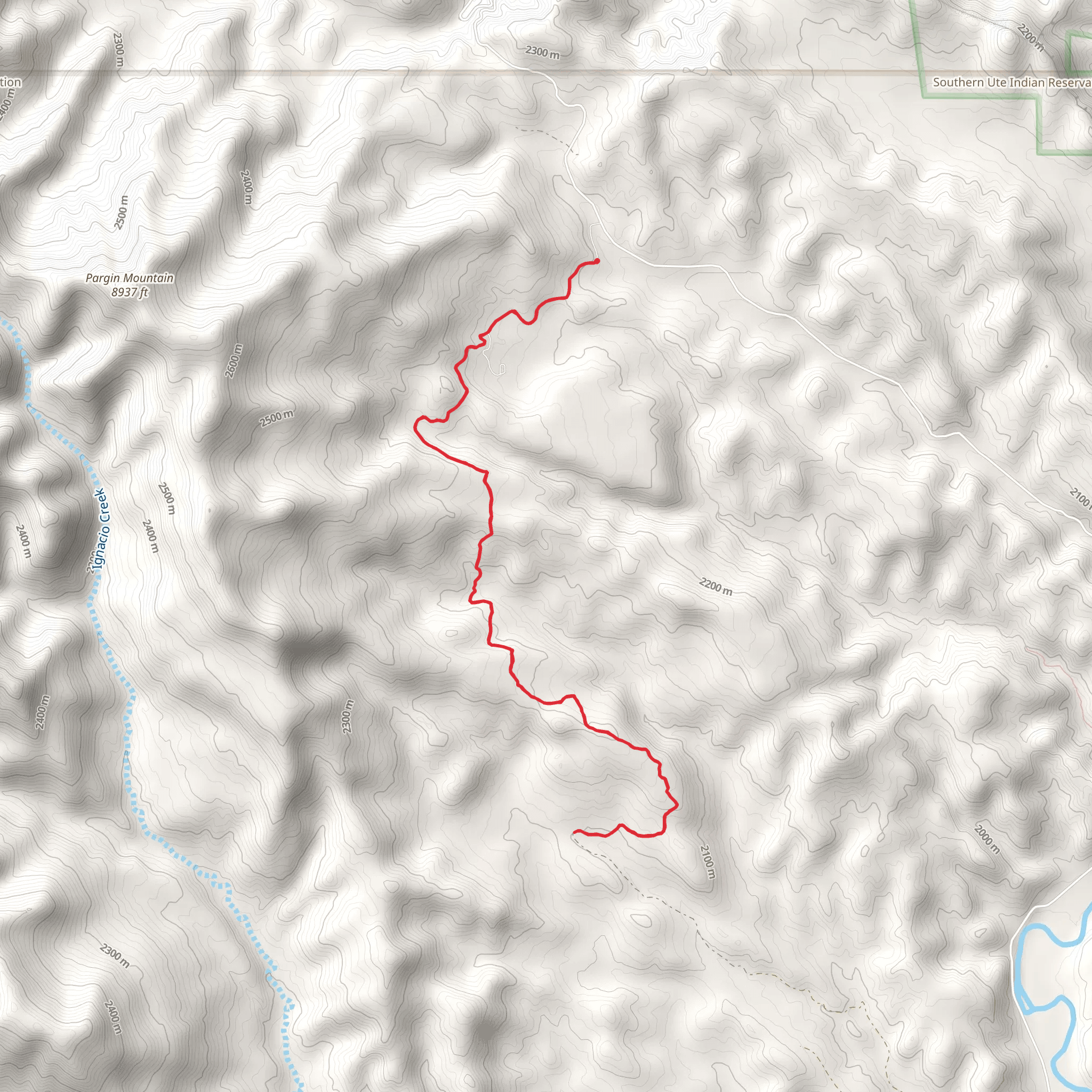 Bull Creek Trail mobile static map