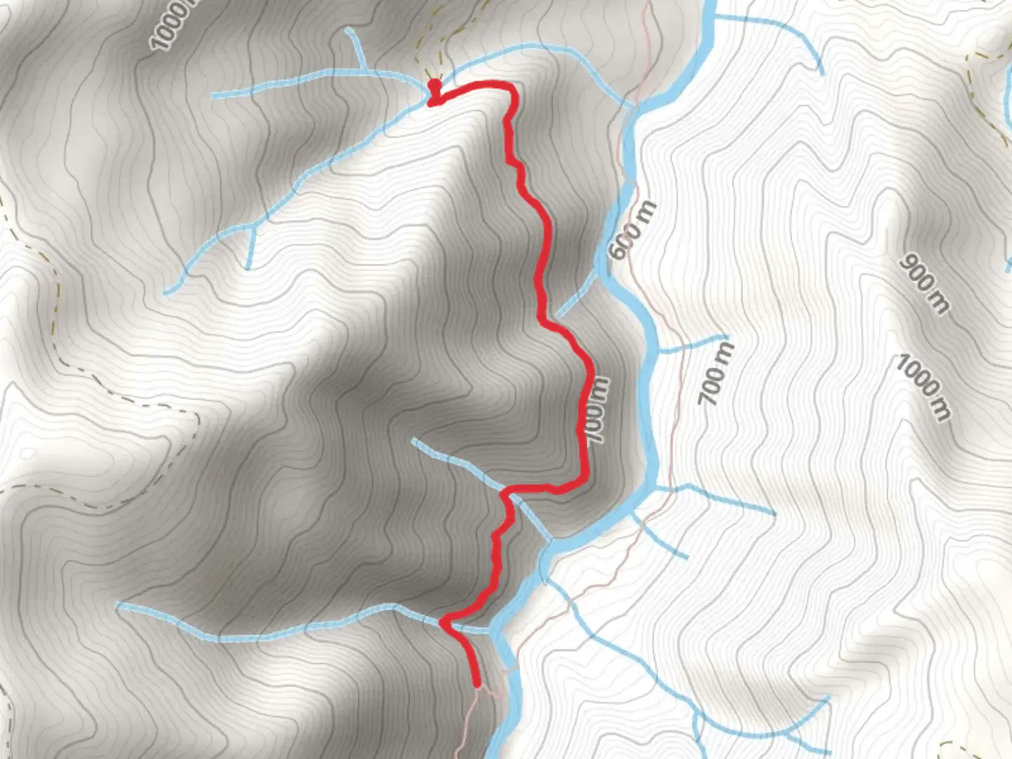 An image depicting the trail Osgood Ditch Trail and its surrounding area.