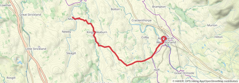 Cumberland Way stage 7 Map