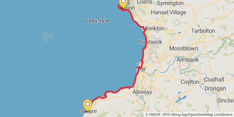 Firth o Clyde Rotary Trail stage 7 Map