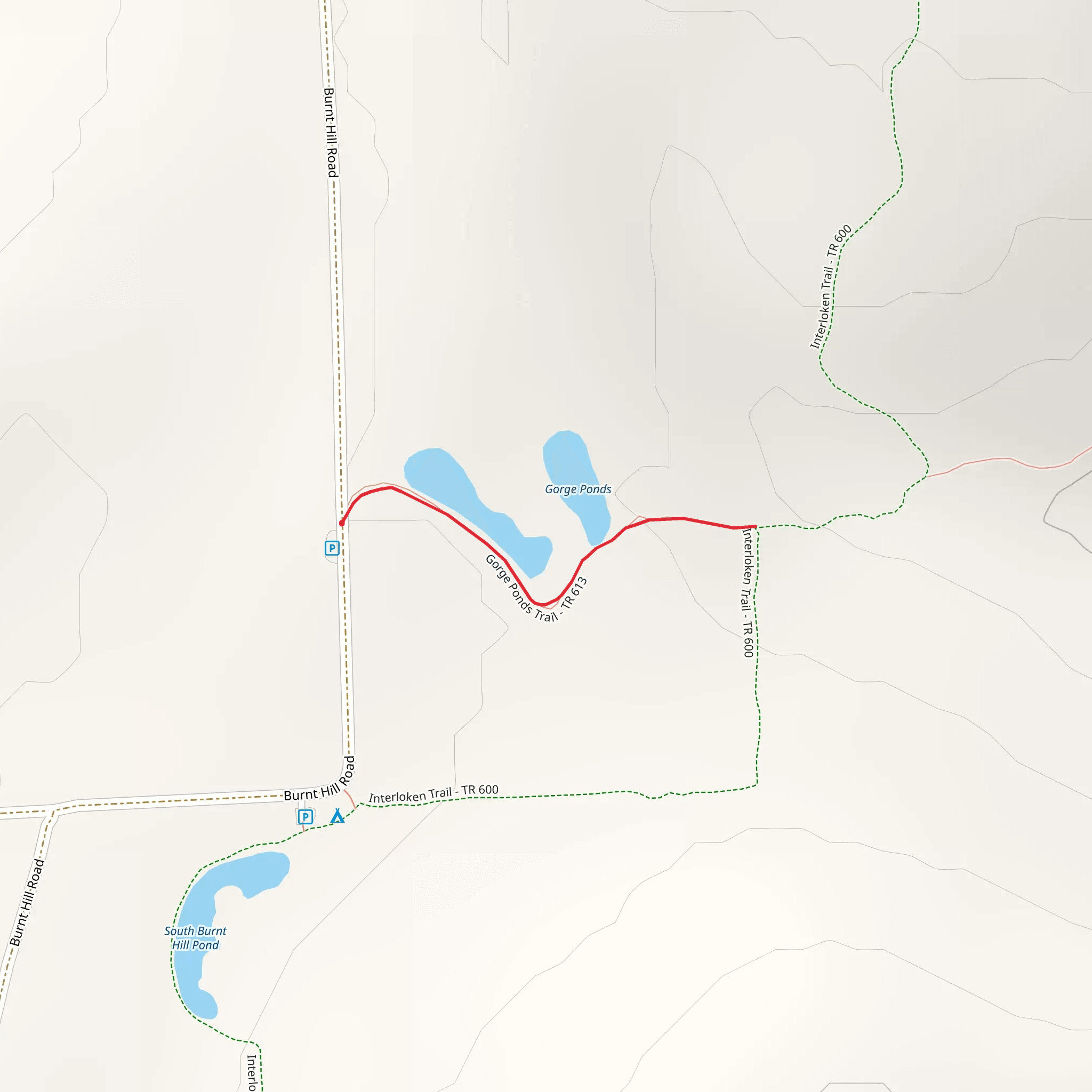Gorge Pond Trail mobile static map