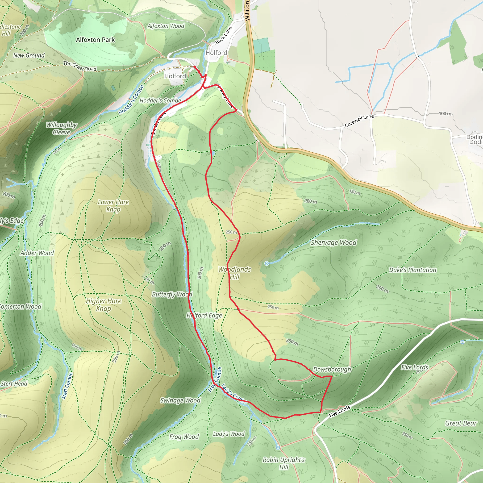 Holford Loop mobile static map