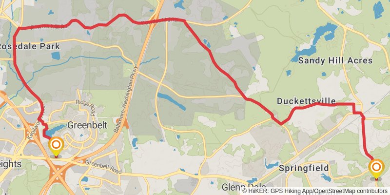 American Discovery Trail North Route stage 10 Map