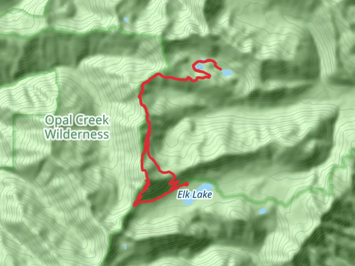 An image depicting the trail Battle Ax Mountain - Upper and Lower Twin Lake Loop Trail and its surrounding area.