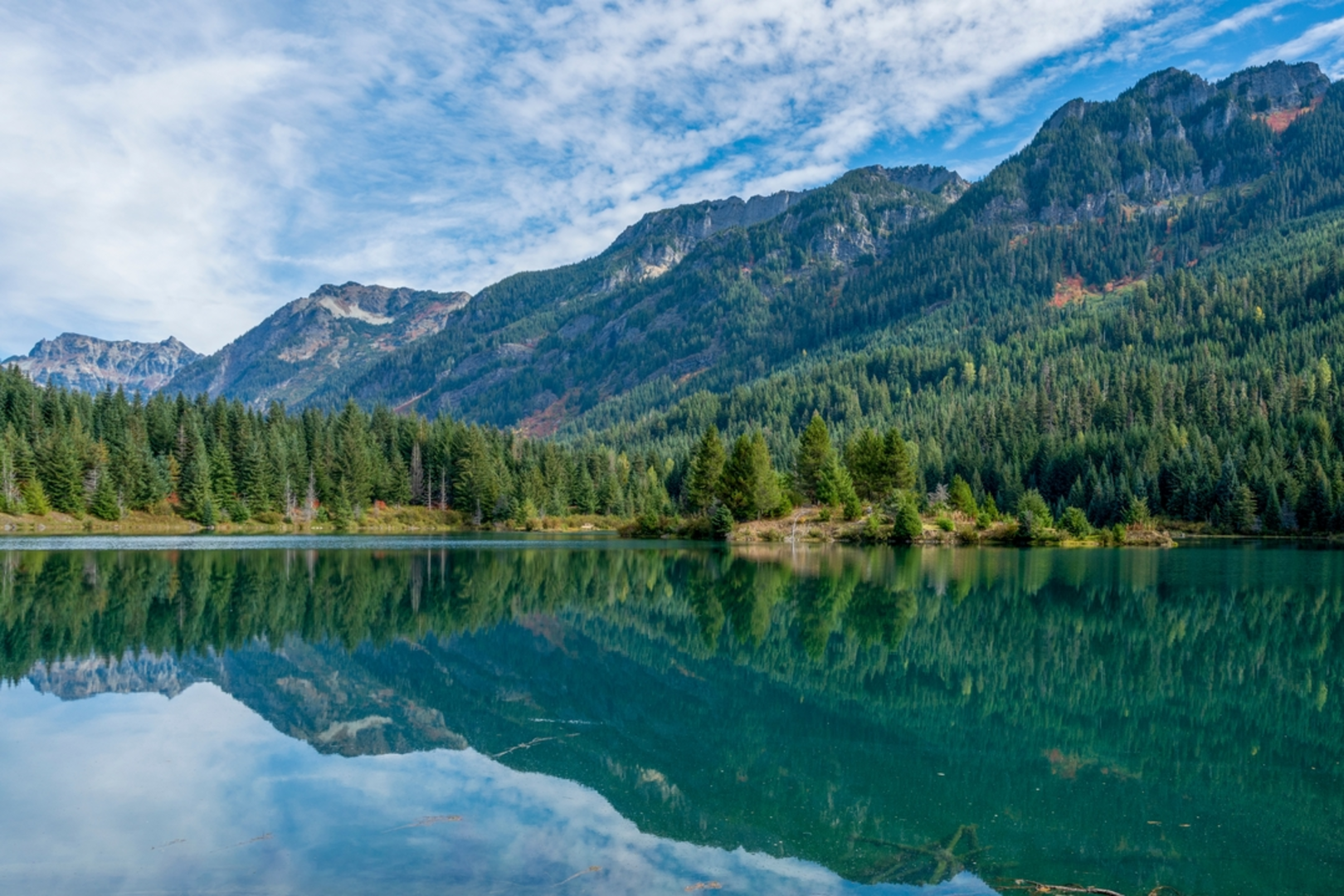 An image depicting the trail Gold Creek Pond Nature Trail and its surrounding area.