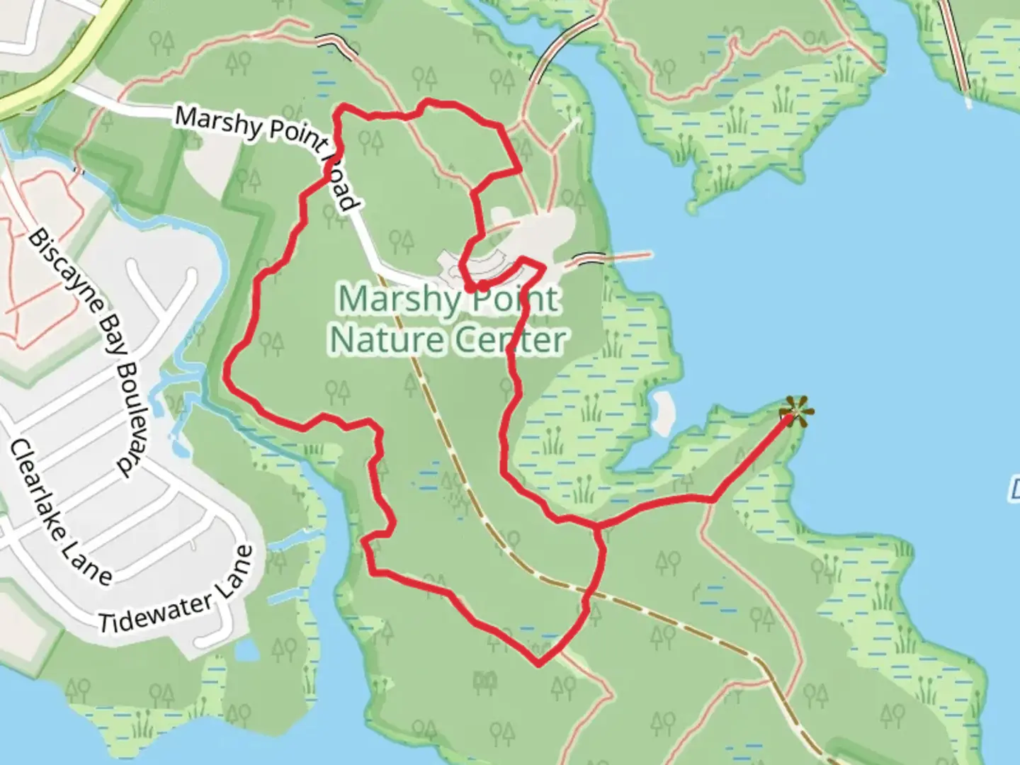 An image depicting the trail Dundee-Saltpeter Trail, Weiskittel and Trail White Trail Loop and its surrounding area.