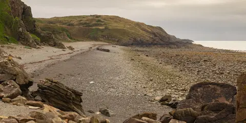 An image depicting the trail The Machars Peninsula - St Ninian's Cave and its surrounding area.