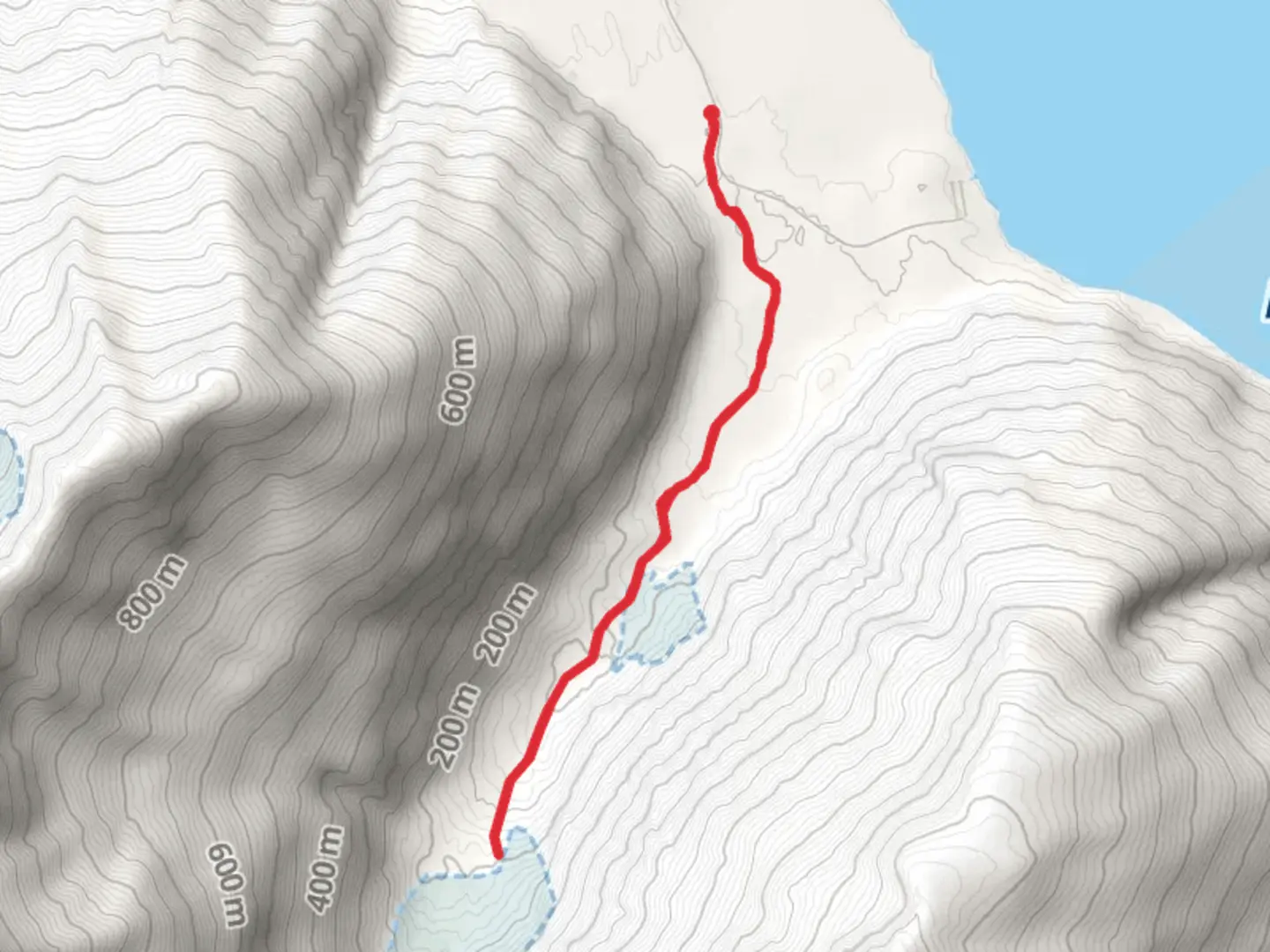 An image depicting the trail Byron Glacier Trail and its surrounding area.