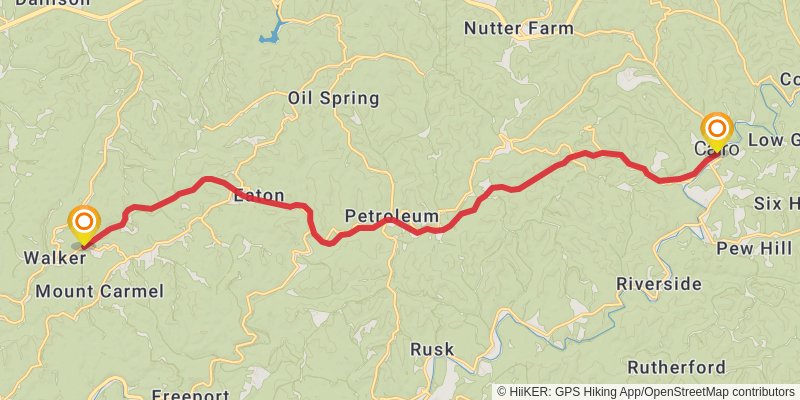 North Bend Rail Trail stage 2 Map