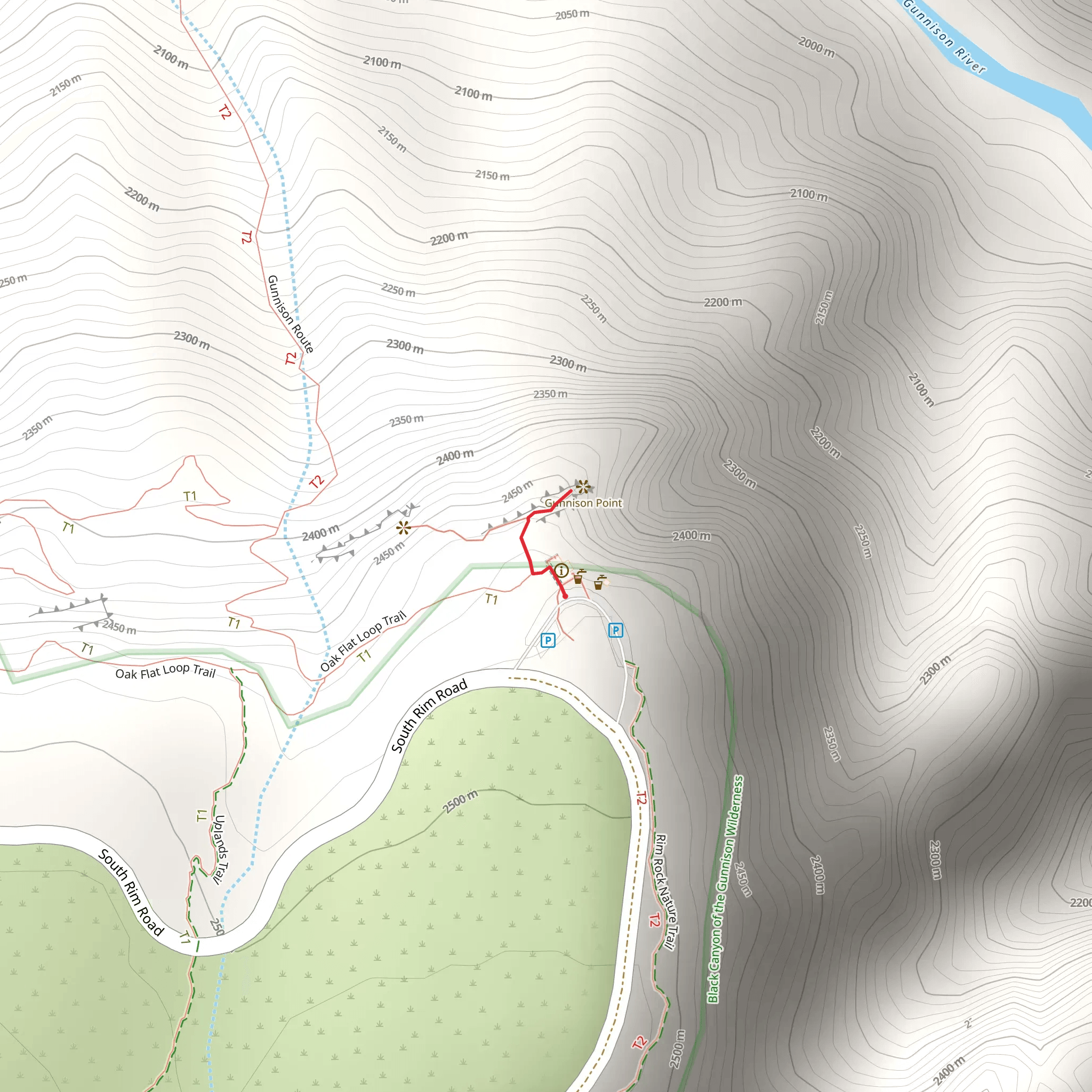Gunnison Point mobile static map