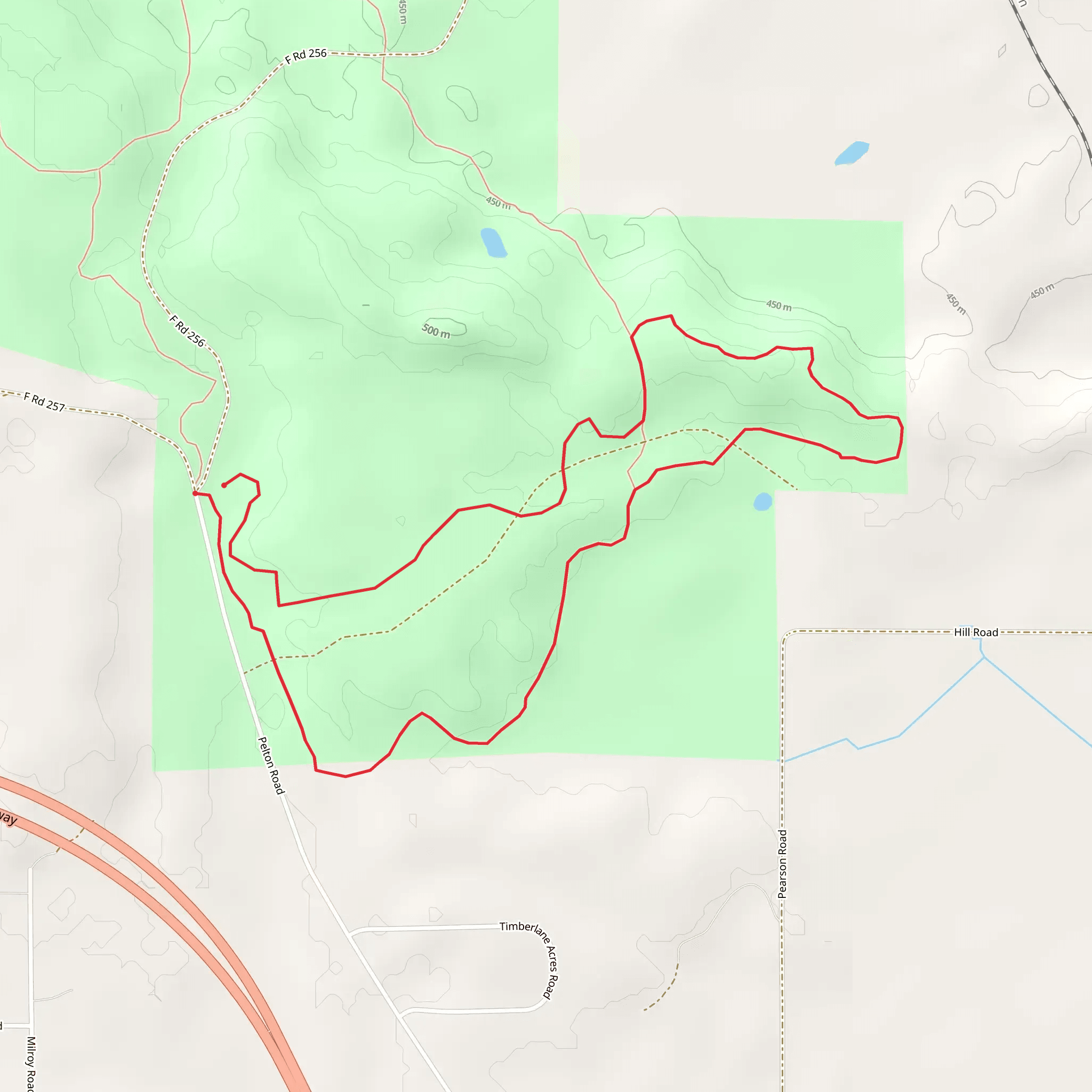 Big Aspen Loop Trail mobile static map