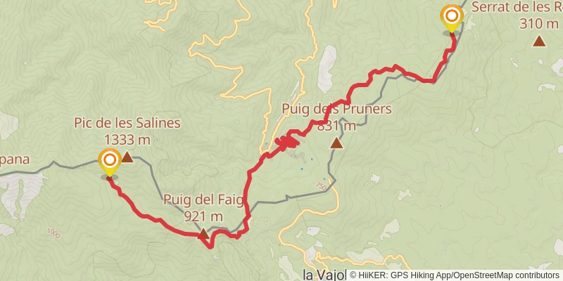 Haute Randonnée Pyrénéenne stage 50 Map