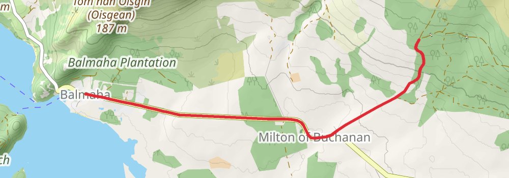 West Highland Way (South Section) 5-Day Moderate Tour (Hillwalk Tours) alt 1 Map
