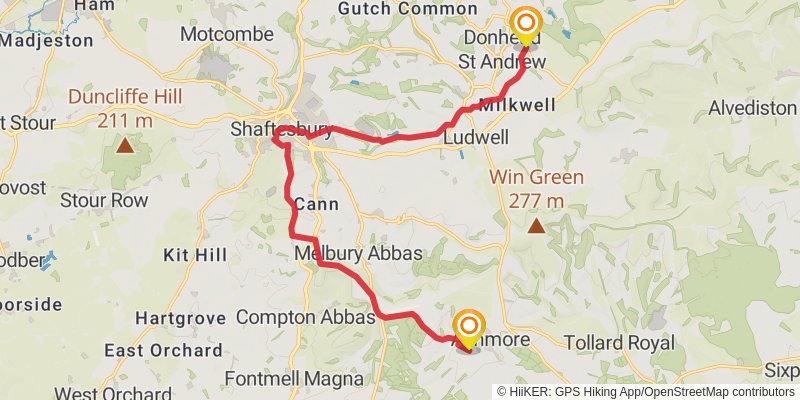 Great Wessex Way stage 4 Map