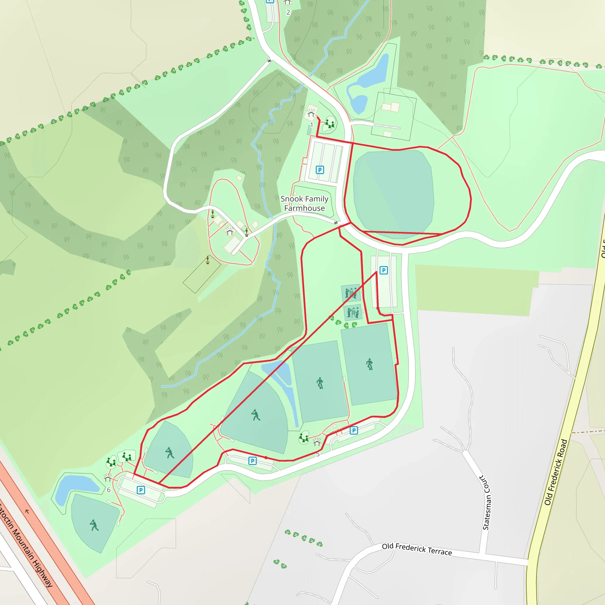 Utica Park Loop mobile static map