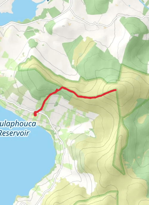 Hike from Lacken to Sorrell and back via Masspath mobile static map