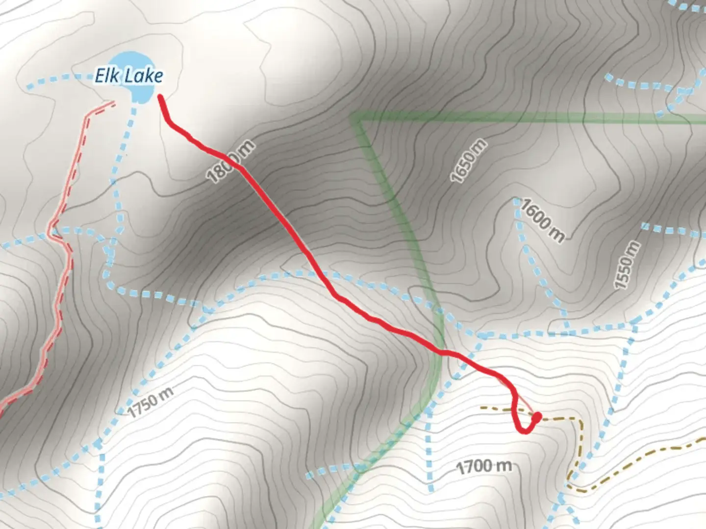 An image depicting the trail Elk Lake Trail and its surrounding area.