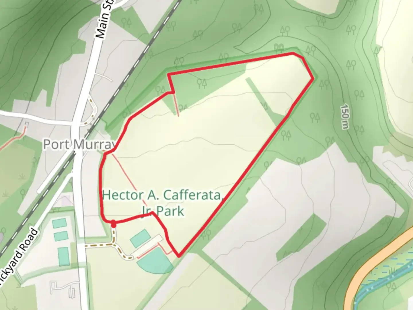 An image depicting the trail Hector A Caferatta Jr Park Loop and its surrounding area.