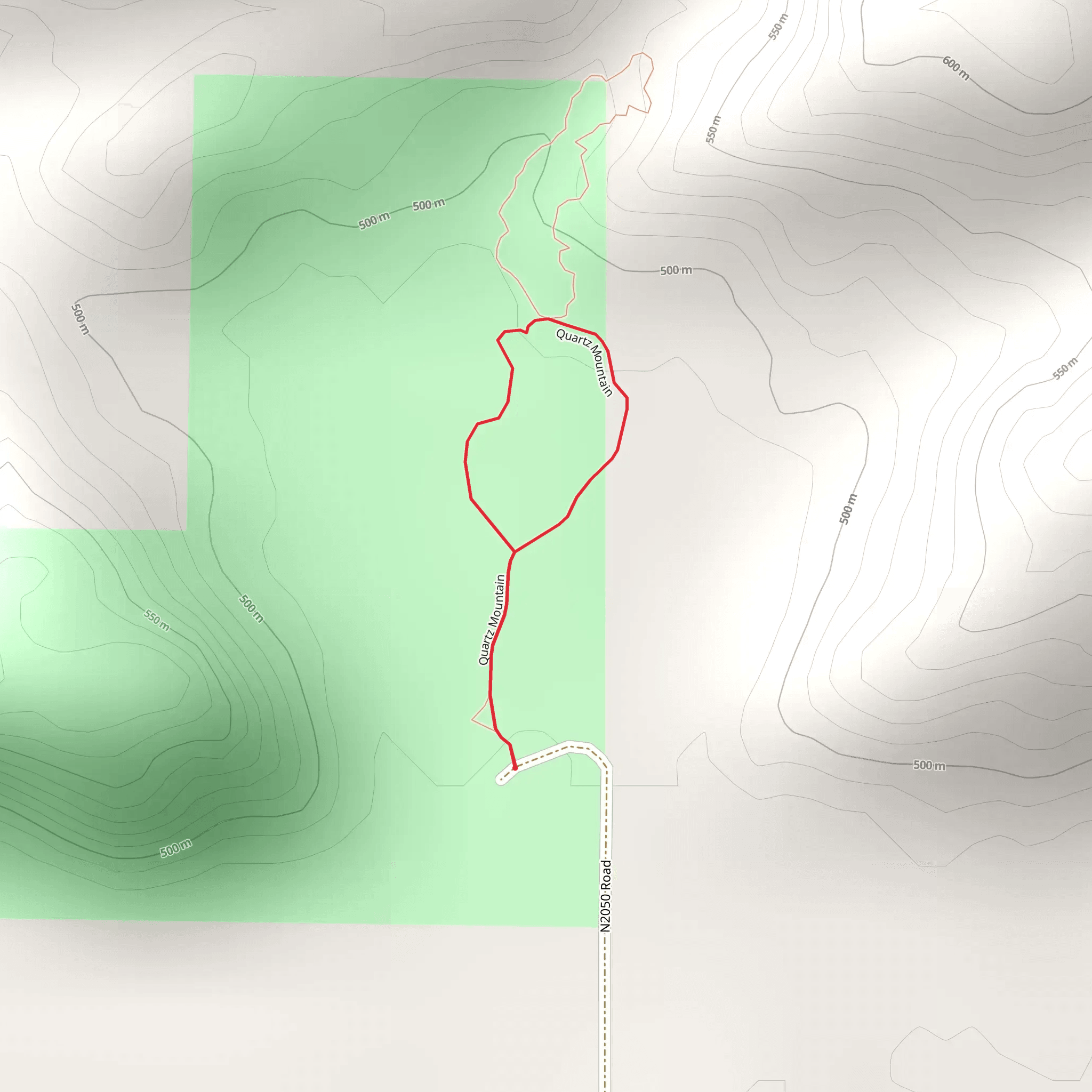 Quartz Mountain Loop mobile static map