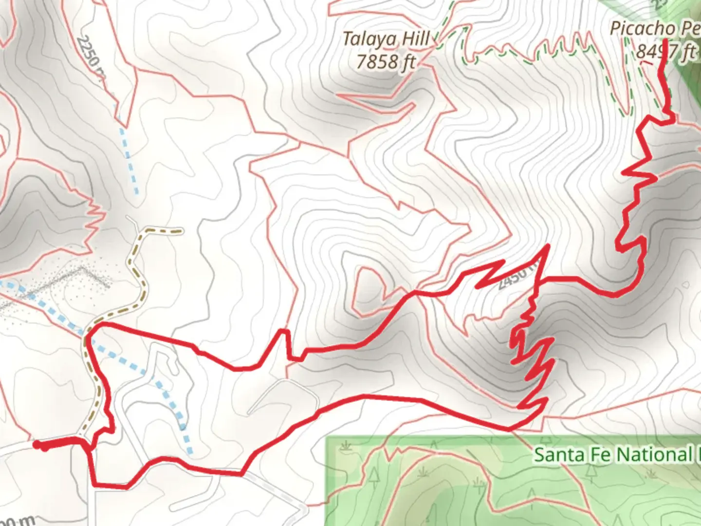 An image depicting the trail Picacho Peak and its surrounding area.