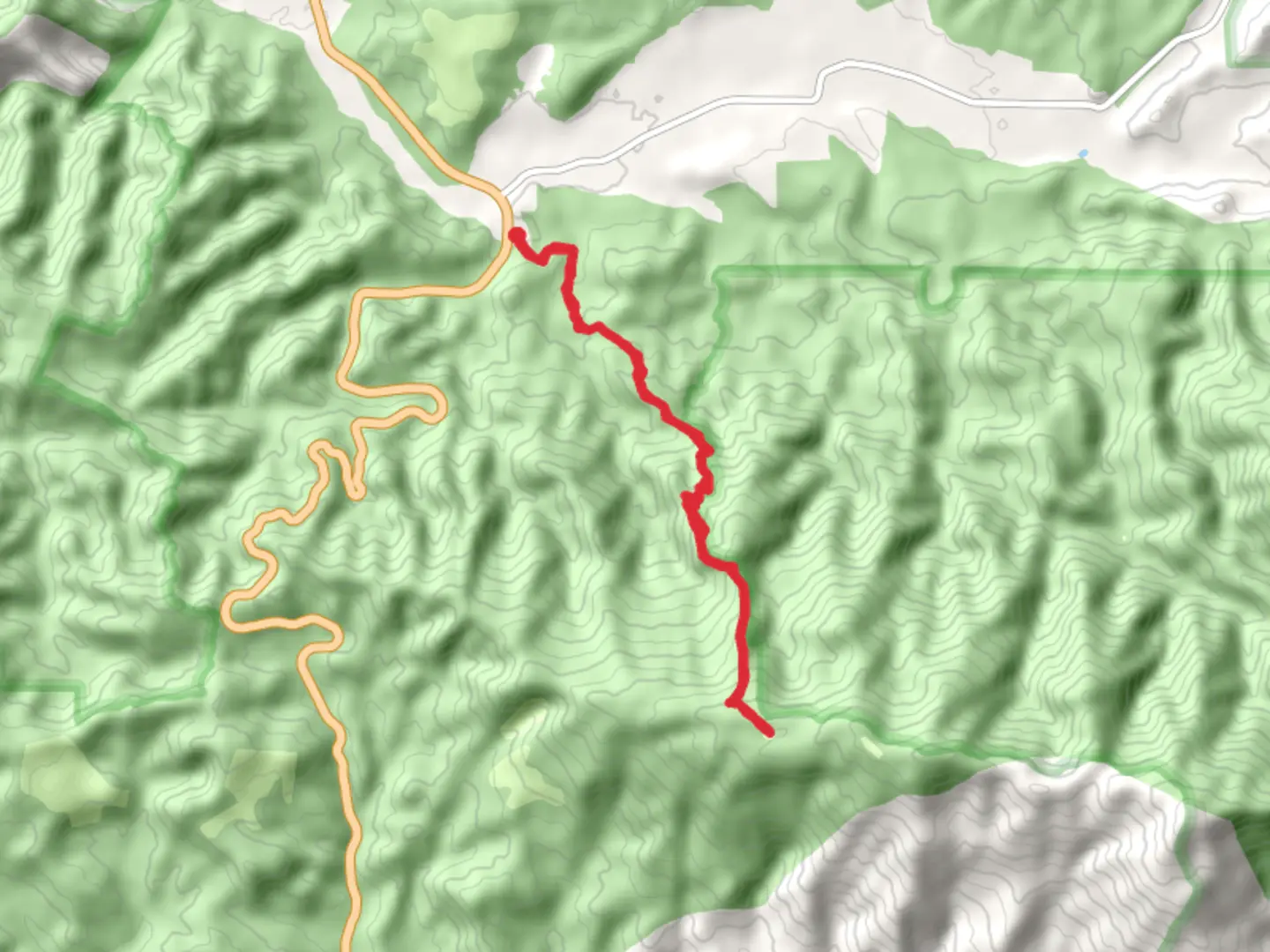 An image depicting the trail Boulder Canyon Trail and its surrounding area.