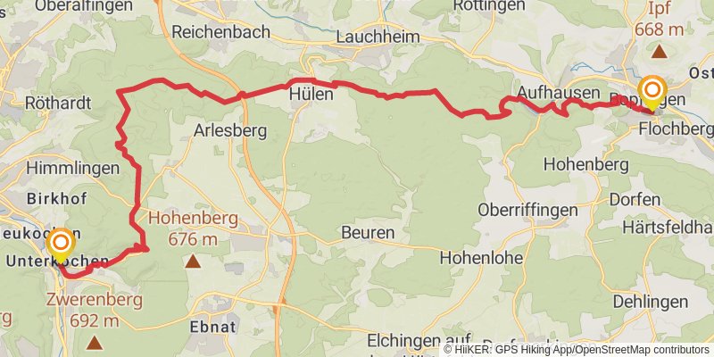 Albsteig stage 4 Map