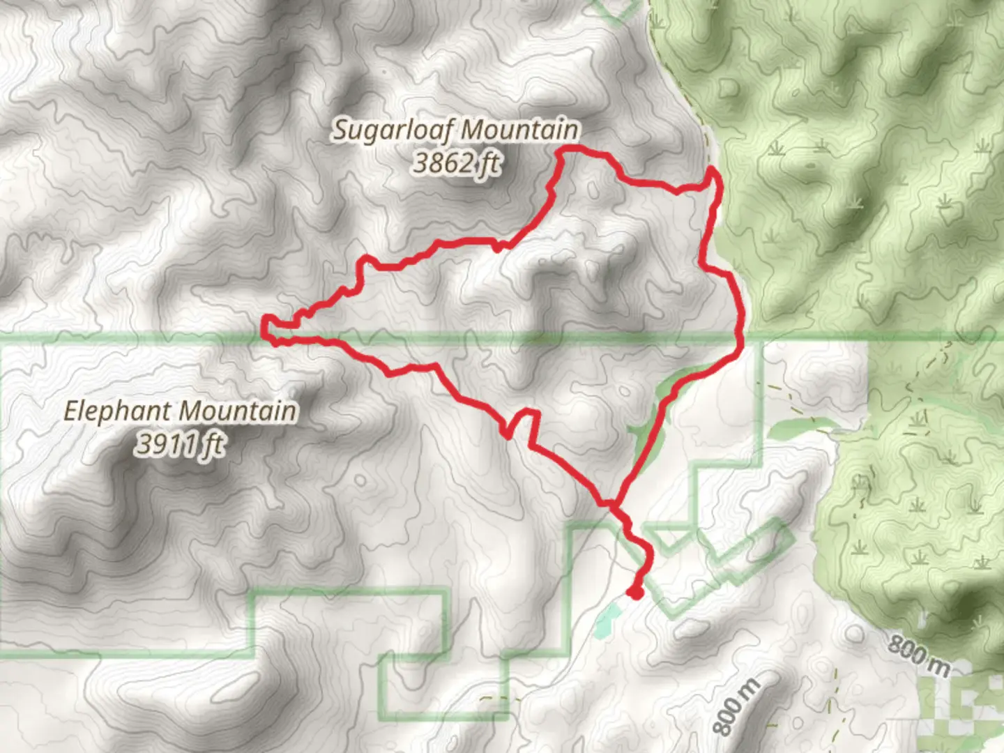 An image depicting the trail Limestone Trail and Maricopa Trail Loop and its surrounding area.