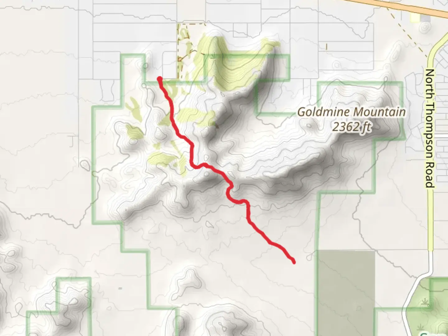 An image depicting the trail Maricopa Trail and its surrounding area.