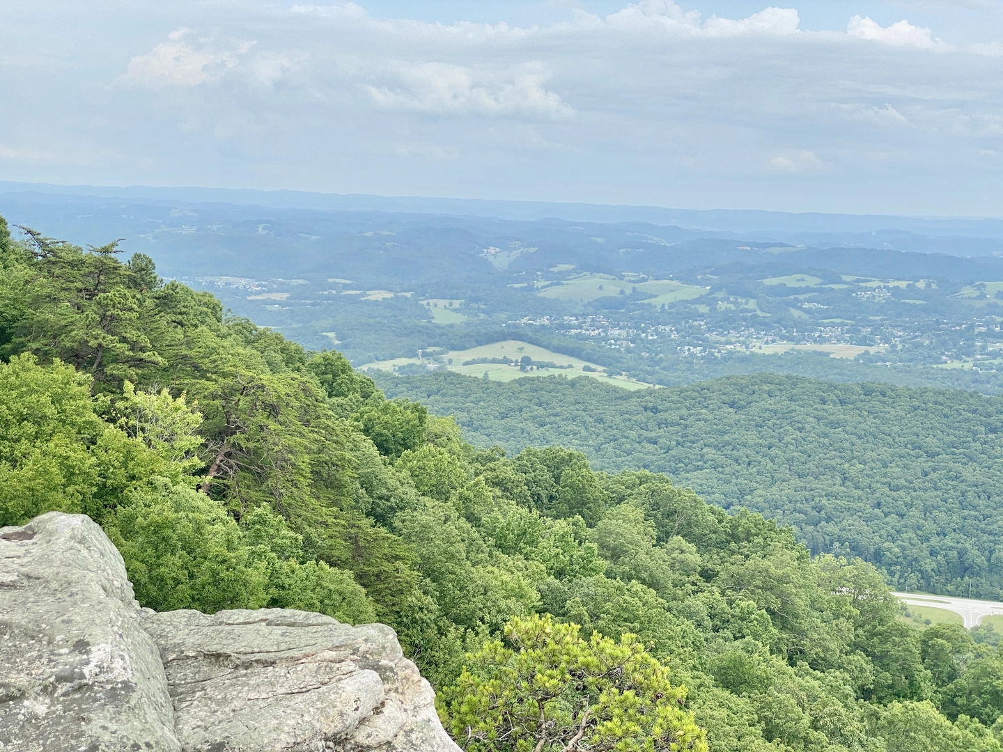 An image depicting the trail The Pinnacle from Blue Rocks Road and its surrounding area.