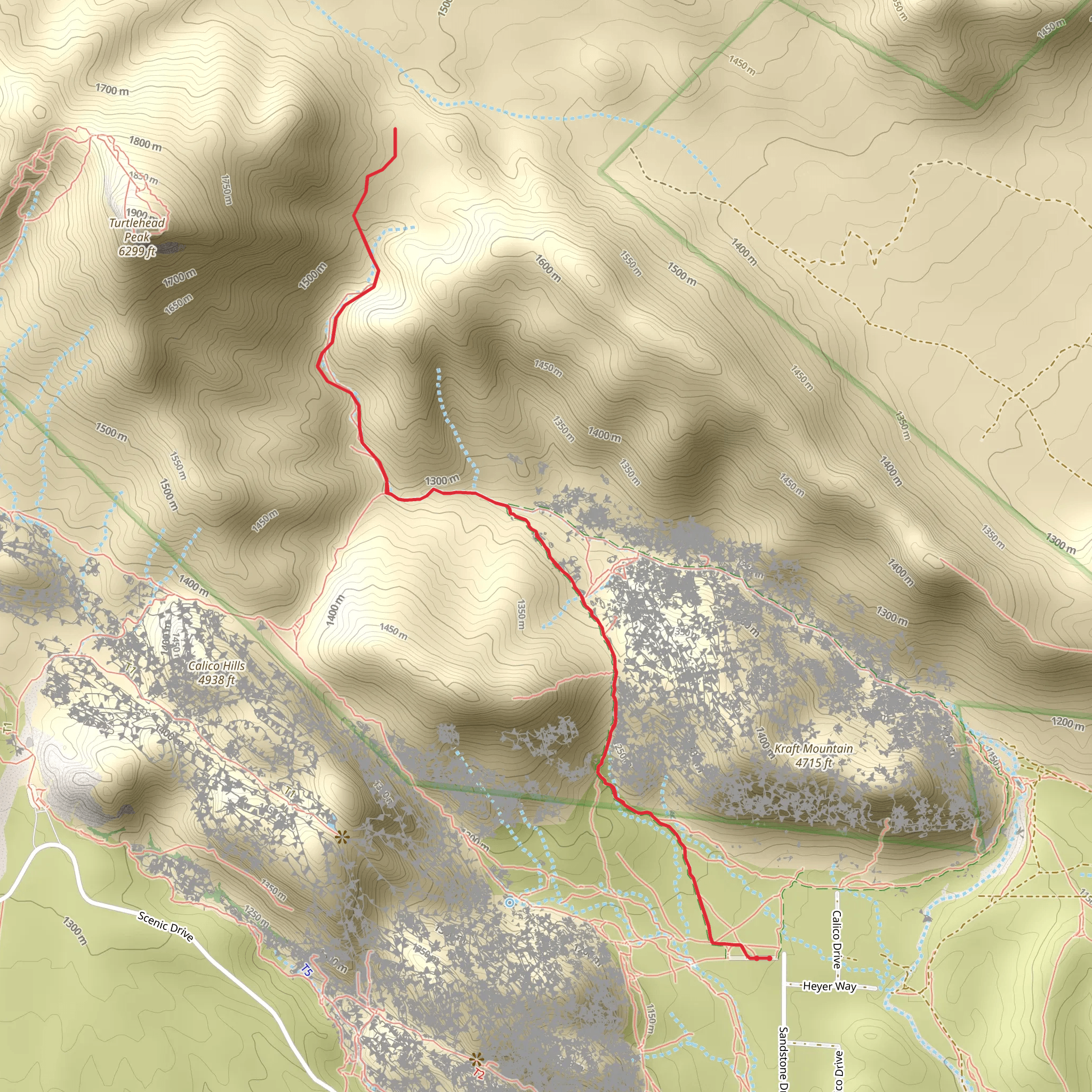 Kraft Mountain Canyon mobile static map