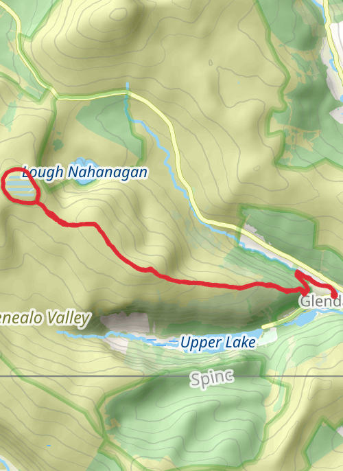 Hike on Camaderry Mountain mobile static map